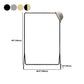 Glam Metallic Coat Hanger Free Standing Trestle Base Coat Rack for Living Room