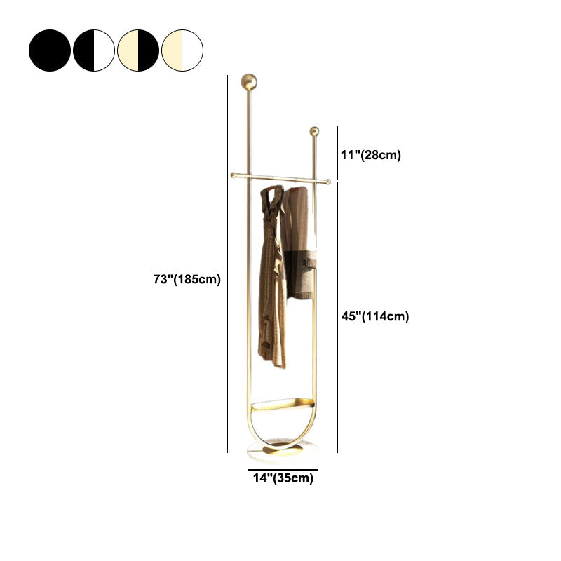 Rack de manteau en métal moderne 2 HACKS HALS HALL avec étagères de rangement