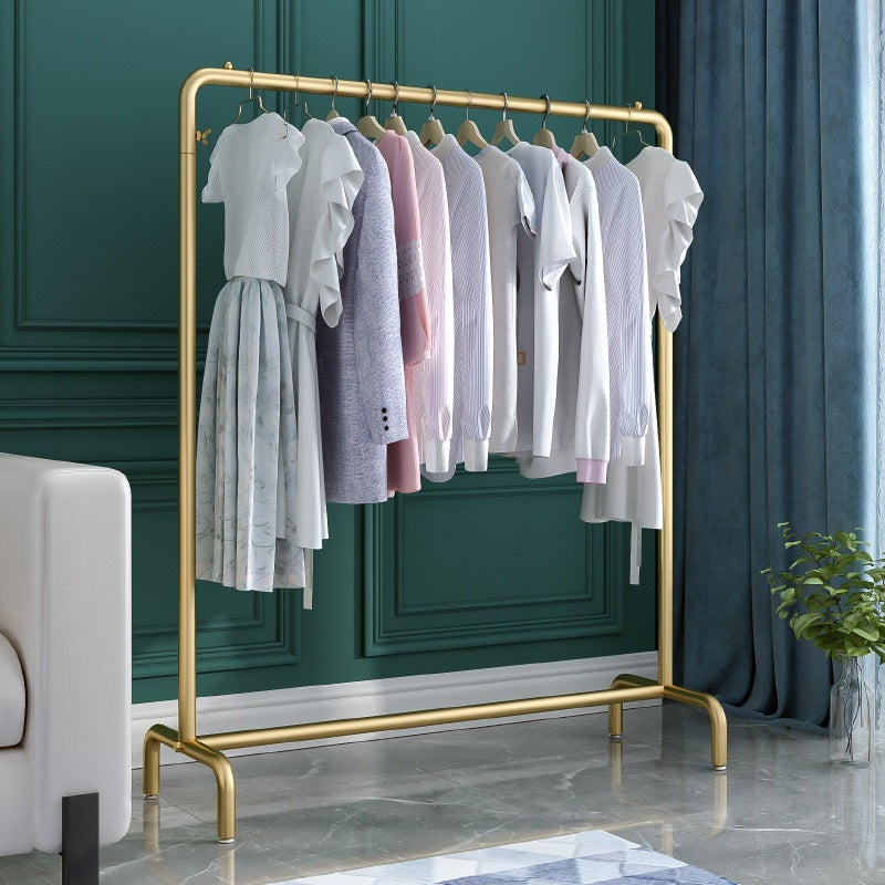 Estante de pelaje de estilo industrial estante de pelaje de pie metálico con estantes