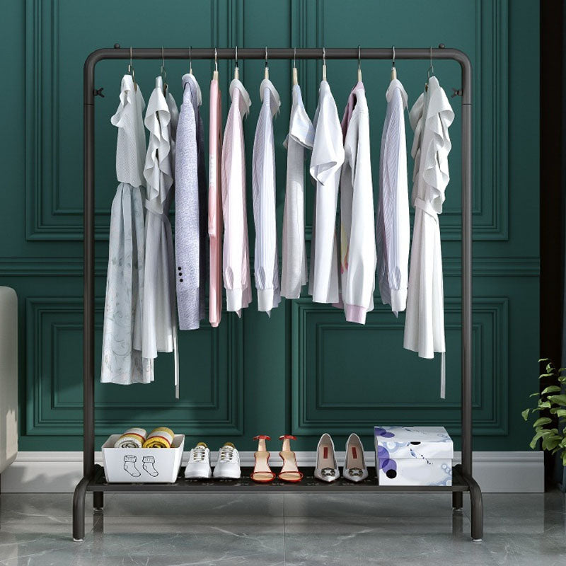 Estante de pelaje de estilo industrial estante de pelaje de pie metálico con estantes