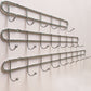 Industrial Entryway Kit Silver Stainless Steel Wall-Mounted with Hooks Coat Hanger Clearhalo 'Entry & Mudroom Furniture' 'furn' 'furn_hall_tree_coat_racks' 'Furniture' 'Hall Trees & Coat Racks' 'hall_tree_coat_racks' 5955970