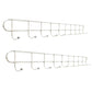 Industrial Entryway Kit Silver Stainless Steel Wall-Mounted with Hooks Coat Hanger 23.8"L x 1.4"W x 2.2"H 2 Piece Set Clearhalo 'Entry & Mudroom Furniture' 'furn' 'furn_hall_tree_coat_racks' 'Furniture' 'Hall Trees & Coat Racks' 'hall_tree_coat_racks' 5955975