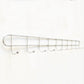 Industrial Entryway Kit Silver Stainless Steel Wall-Mounted with Hooks Coat Hanger 23.8"L x 1.4"W x 2.2"H 1 Piece Clearhalo 'Entry & Mudroom Furniture' 'furn' 'furn_hall_tree_coat_racks' 'Furniture' 'Hall Trees & Coat Racks' 'hall_tree_coat_racks' 5955976