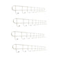 Industrial Entryway Kit Silver Stainless Steel Wall-Mounted with Hooks Coat Hanger 23.8"L x 1.4"W x 2.2"H 4 Piece Set Clearhalo 'Entry & Mudroom Furniture' 'furn' 'furn_hall_tree_coat_racks' 'Furniture' 'Hall Trees & Coat Racks' 'hall_tree_coat_racks' 5955977