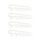 Industrial Entryway Kit Silver Stainless Steel Wall-Mounted with Hooks Coat Hanger 18.5"L x 1.4"W x 2.2"H 4 Piece Set Clearhalo 'Entry & Mudroom Furniture' 'furn' 'furn_hall_tree_coat_racks' 'Furniture' 'Hall Trees & Coat Racks' 'hall_tree_coat_racks' 5955981