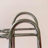 Industrial Entryway Kit Silver Stainless Steel Wall-Mounted with Hooks Coat Hanger Clearhalo 'Entry & Mudroom Furniture' 'furn' 'furn_hall_tree_coat_racks' 'Furniture' 'Hall Trees & Coat Racks' 'hall_tree_coat_racks' 5955982