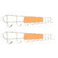 Industrial Entryway Kit Silver Stainless Steel Wall-Mounted with Hooks Coat Hanger 23.4"L x 1.7"W x 2.4"H 2 Piece Set Clearhalo 'Entry & Mudroom Furniture' 'furn' 'furn_hall_tree_coat_racks' 'Furniture' 'Hall Trees & Coat Racks' 'hall_tree_coat_racks' 5955999