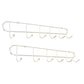 Industrial Entryway Kit Silver Stainless Steel Wall-Mounted with Hooks Coat Hanger 13.8"L x 1.4"W x 2.2"H 2 Piece Set Clearhalo 'Entry & Mudroom Furniture' 'furn' 'furn_hall_tree_coat_racks' 'Furniture' 'Hall Trees & Coat Racks' 'hall_tree_coat_racks' 5956001