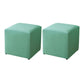 Modern Pure Color Cube Sqaure Faux Leather Cube for Living Room Dark Green 2 Piece Set Clearhalo 'furn' 'furn_ottomans_poufs' 'Furniture' 'Living Room Furniture' 'Ottomans & Poufs' 'ottomans_poufs' 5956088