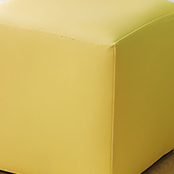 Modern Pure Color Cube Sqaure Faux Leather Cube for Living Room Clearhalo 'furn' 'furn_ottomans_poufs' 'Furniture' 'Living Room Furniture' 'Ottomans & Poufs' 'ottomans_poufs' 5956089