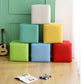 Modern Pure Color Cube Sqaure Faux Leather Cube for Living Room Clearhalo 'furn' 'furn_ottomans_poufs' 'Furniture' 'Living Room Furniture' 'Ottomans & Poufs' 'ottomans_poufs' 5956096