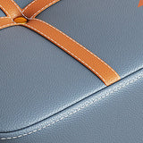 Faux Leather Modern Standard Striped Suqare Cube for Drawing Room Clearhalo 'furn' 'furn_ottomans_poufs' 'Furniture' 'Living Room Furniture' 'Ottomans & Poufs' 'ottomans_poufs' 5956156