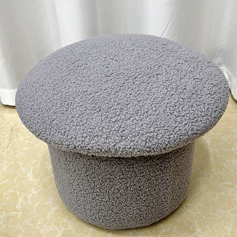 Modern Velvet Pouf Plain Specialty Water Resistant Chair Ottoman Grey 1 Piece Clearhalo 'furn' 'furn_ottomans_poufs' 'Furniture' 'Living Room Furniture' 'Ottomans & Poufs' 'ottomans_poufs' 5956203