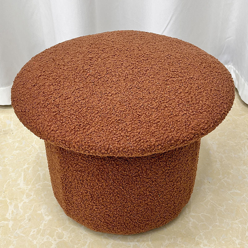 Modern Velvet Pouf Plain Specialty Water Resistant Chair Ottoman Brown 1 Piece Clearhalo 'furn' 'furn_ottomans_poufs' 'Furniture' 'Living Room Furniture' 'Ottomans & Poufs' 'ottomans_poufs' 5956214