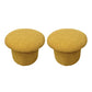 Modern Velvet Pouf Plain Specialty Water Resistant Chair Ottoman Yellow 2 Piece Set Clearhalo 'furn' 'furn_ottomans_poufs' 'Furniture' 'Living Room Furniture' 'Ottomans & Poufs' 'ottomans_poufs' 5956220