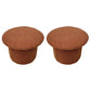 Modern Velvet Pouf Plain Specialty Water Resistant Chair Ottoman Brown 2 Piece Set Clearhalo 'furn' 'furn_ottomans_poufs' 'Furniture' 'Living Room Furniture' 'Ottomans & Poufs' 'ottomans_poufs' 5956226