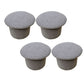 Modern Velvet Pouf Plain Specialty Water Resistant Chair Ottoman Grey 4 Piece Set Clearhalo 'furn' 'furn_ottomans_poufs' 'Furniture' 'Living Room Furniture' 'Ottomans & Poufs' 'ottomans_poufs' 5956229