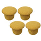 Modern Velvet Pouf Plain Specialty Water Resistant Chair Ottoman Yellow 4 Piece Set Clearhalo 'furn' 'furn_ottomans_poufs' 'Furniture' 'Living Room Furniture' 'Ottomans & Poufs' 'ottomans_poufs' 5956231