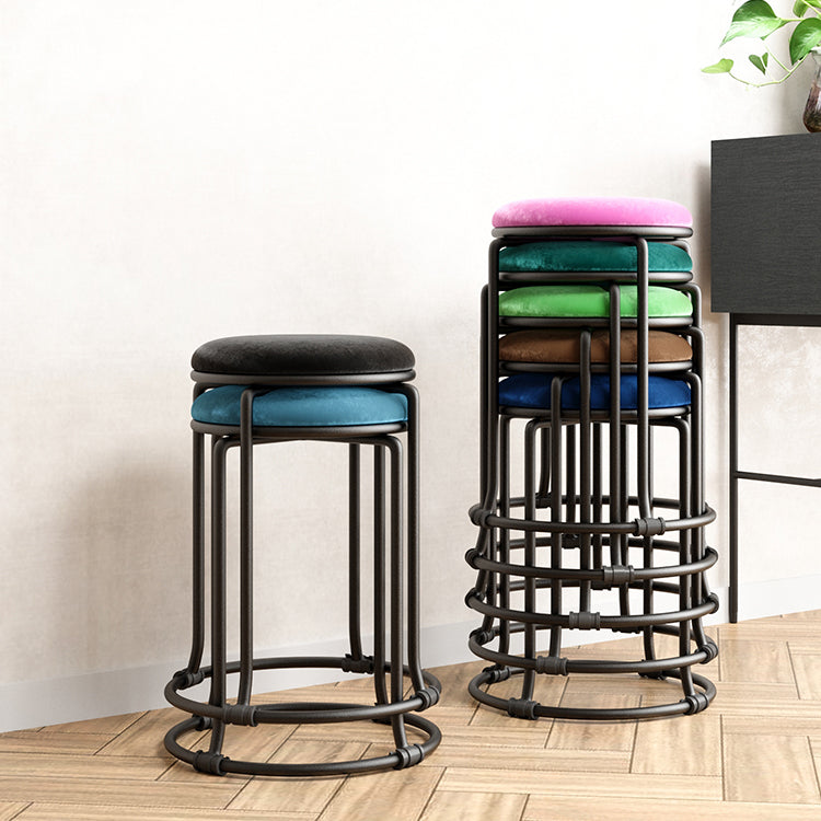 Glam Standard otomano redondo Round Velvet resistente a la lágrima otomana de interior resistente a la lágrima