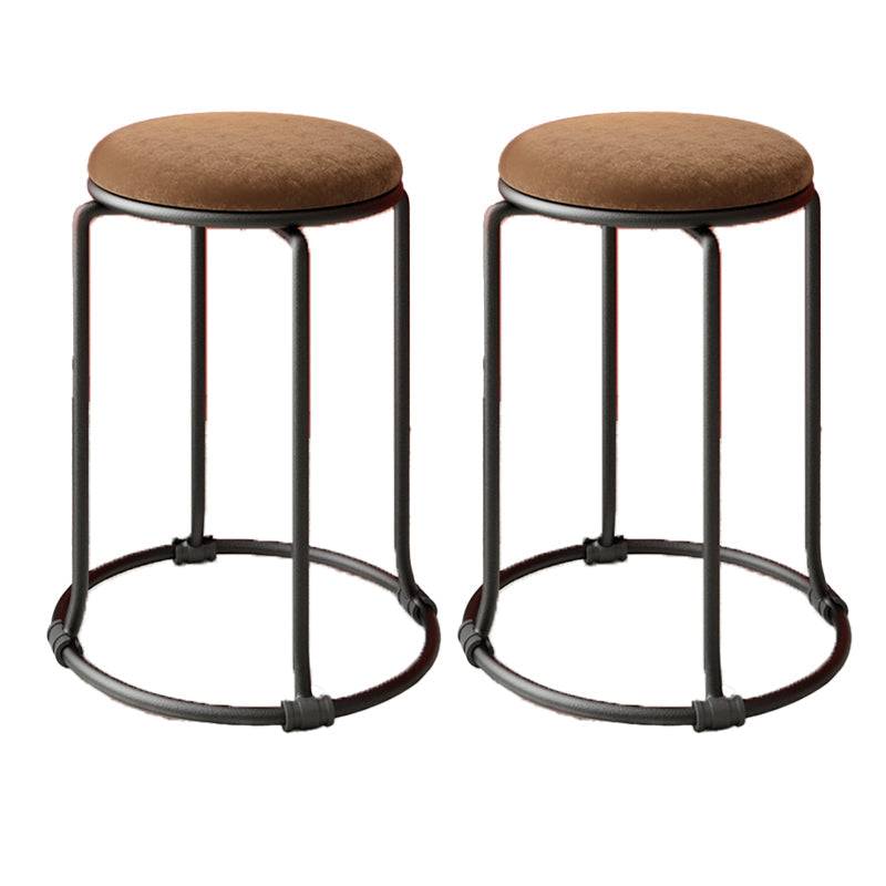 Glam Standard otomano redondo Round Velvet resistente a la lágrima otomana de interior resistente a la lágrima