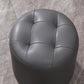 Modern Faux Leather Ottoman Plain Tufted Detail Round Footstool Ottoman Clearhalo 'furn' 'furn_ottomans_poufs' 'Furniture' 'Living Room Furniture' 'Ottomans & Poufs' 'ottomans_poufs' 5956484