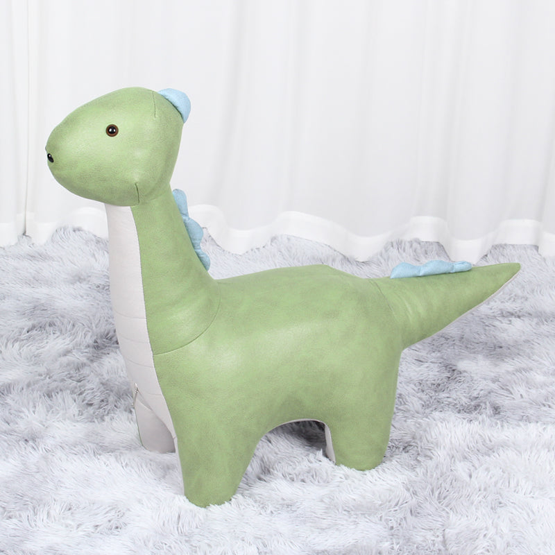 Modern Velvet Pouf Chair Contrast Color Dinosaurs Shape Water Resistant Chair Ottoman Green 1 Piece Clearhalo 'furn' 'furn_ottomans_poufs' 'Furniture' 'Living Room Furniture' 'Ottomans & Poufs' 'ottomans_poufs' 5956530