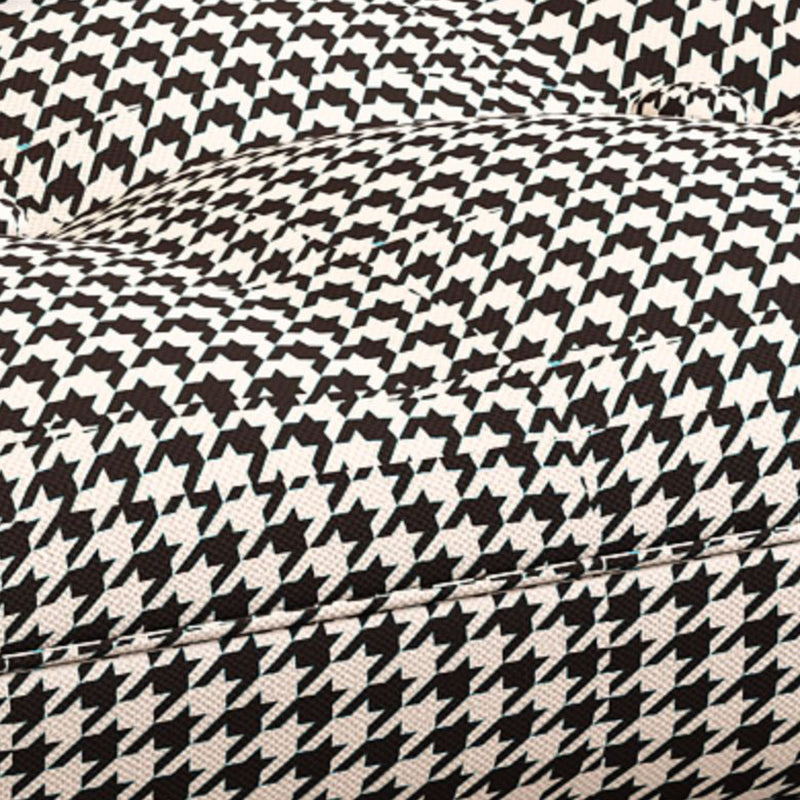 Glamour à bascule en métal rembourré avec chaise à bascule de siège rembourré en feuillette