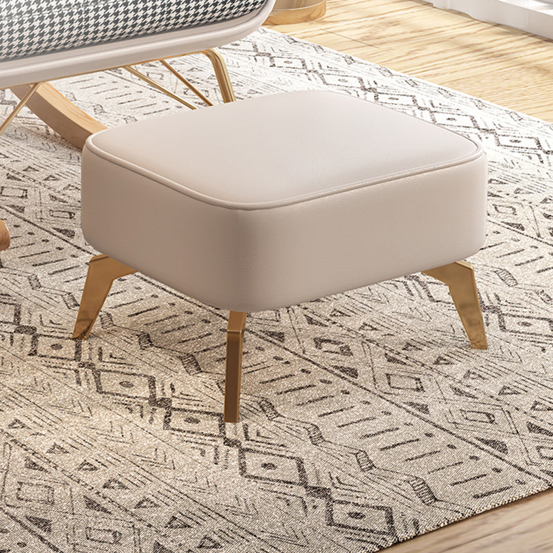 Glamour à bascule en métal rembourré avec chaise à bascule de siège rembourré en feuillette