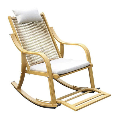 Ergonomic Wicker Rocking Chair with Cushion Spindle Rocking Accent Chair for Outdoor Light Wood Clearhalo 'Chairs & Seating' 'furn' 'furn_rocking_chairs' 'Furniture' 'Living Room Furniture' 'Rocking Chairs' 'rocking_chairs' 5957181