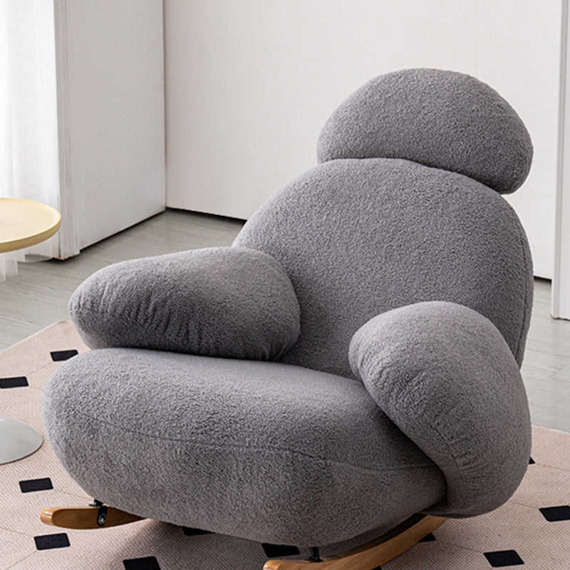 Gestoffeerd glamour rocker ergonomisch met gewatteerde stoel schommelen stoel 37,8 "x 37,8" x 33.5 "