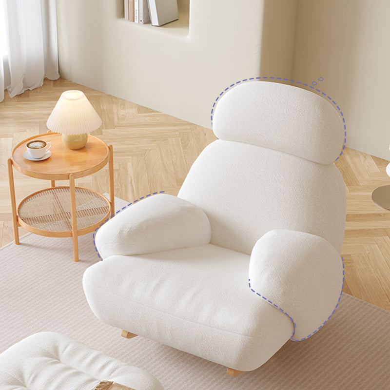 Gestoffeerd glamour rocker ergonomisch met gewatteerde stoel schommelen stoel 37,8 "x 37,8" x 33.5 "