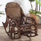 Wicker traditioneller Schaukelakzent -Stuhl Spindel Schaukelstuhl für Wohnzimmer