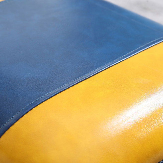 Modern Leather Standard Rectangle Nail Decoration Indoor Standard Clearhalo 'furn' 'furn_ottomans_poufs' 'Furniture' 'Living Room Furniture' 'Ottomans & Poufs' 'ottomans_poufs' 5957459