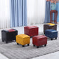 Modern Leather Standard Rectangle Nail Decoration Indoor Standard Clearhalo 'furn' 'furn_ottomans_poufs' 'Furniture' 'Living Room Furniture' 'Ottomans & Poufs' 'ottomans_poufs' 5957464