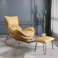 Ergonomic with Ottoman Rocker Chair with Padded Seat Rocking Chair Spindle