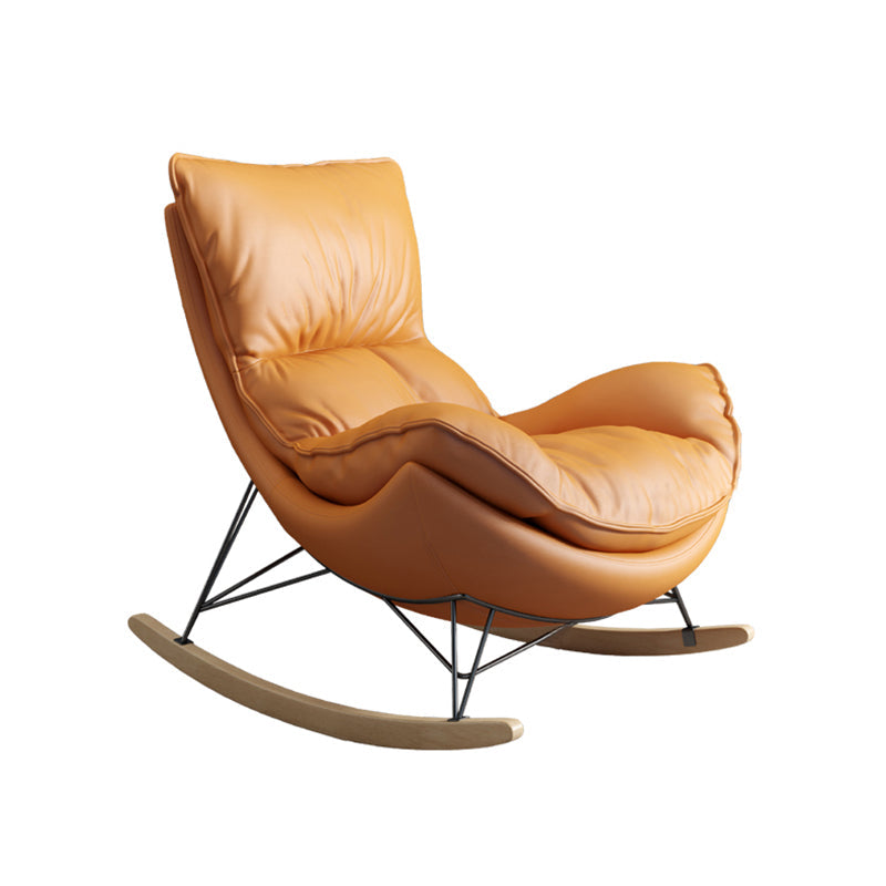 Ergonomic with Ottoman Rocker Chair with Padded Seat Rocking Chair Spindle