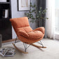 Ergonomic with Ottoman Rocker Chair with Padded Seat Rocking Chair Spindle