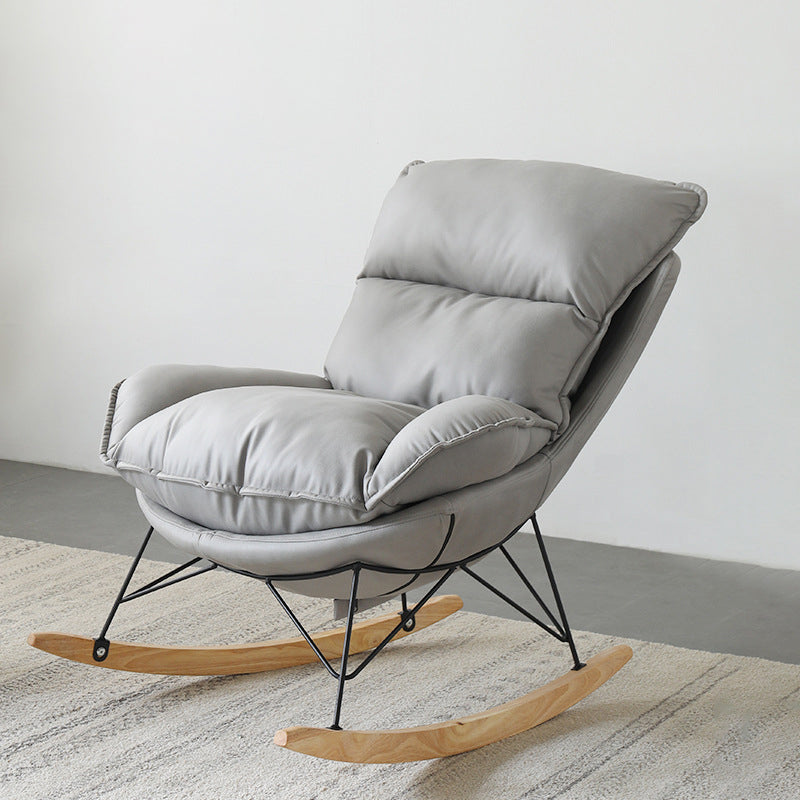 Contemporary Rocker Chair 93" H Rocking Chair with Padded Seat