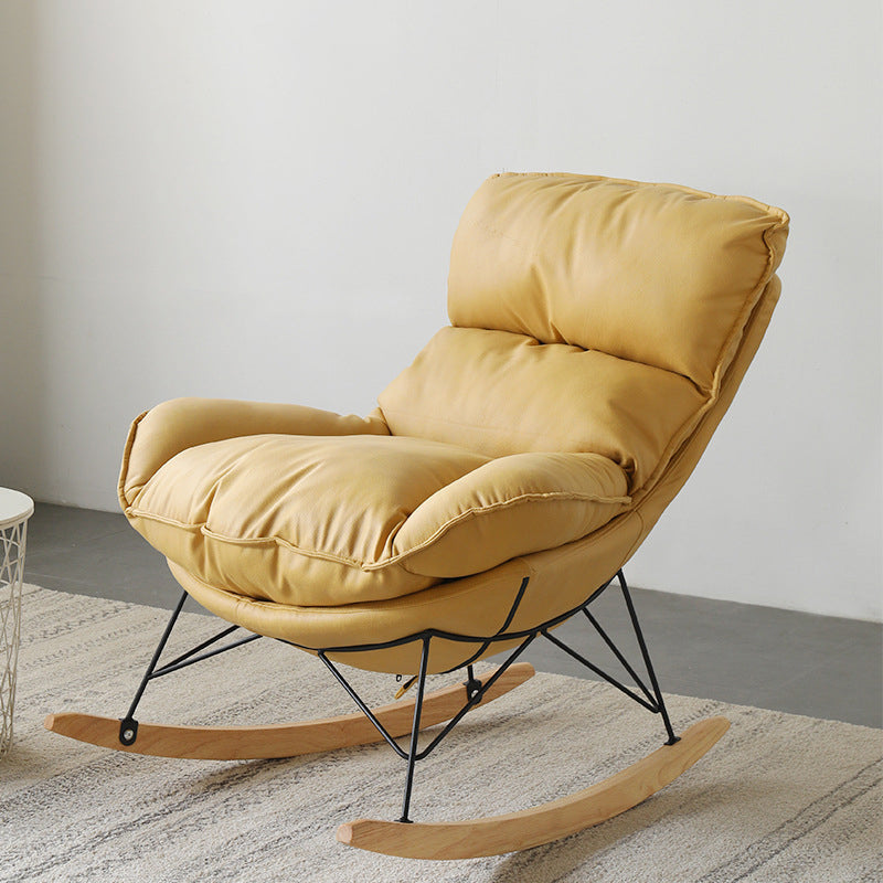 Contemporary Rocker Chair 93" H Rocking Chair with Padded Seat