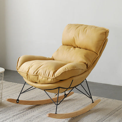 Contemporary Rocker Chair 93" H Rocking Chair with Padded Seat