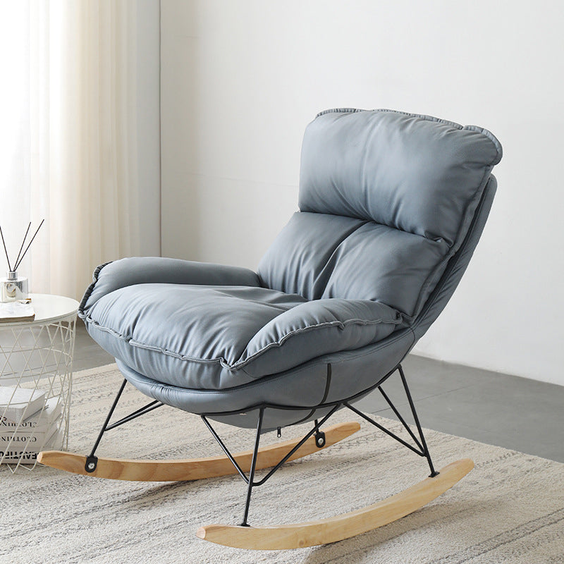Contemporary Rocker Chair 93" H Rocking Chair with Padded Seat
