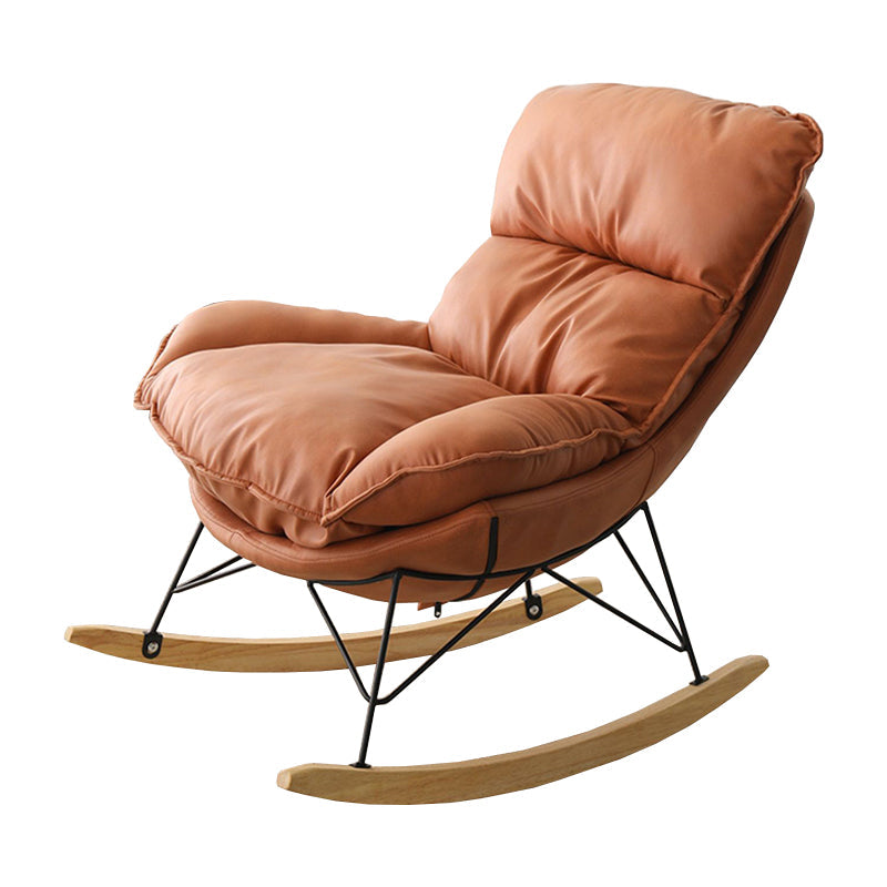 Contemporary Rocker Chair 93" H Rocking Chair with Padded Seat