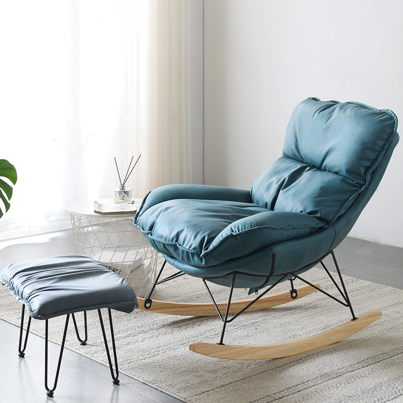 Contemporary Rocker Chair 93" H Rocking Chair with Padded Seat