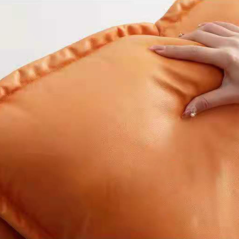 Leisure Pure Color Glider Chair Faux Leather Water Resistant with Ottoman Clearhalo 'Chairs & Seating' 'furn' 'furn_rocking_chairs' 'Furniture' 'Living Room Furniture' 'Rocking Chairs' 'rocking_chairs' 5957604