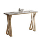 Ensemble de Table de Bar Glam, 1/5 pièces, Table de comptoir rectangulaire en pierre avec tabourets hauts pour cuisine