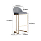 Ensemble de Table de Bar Glam, 1/5 pièces, Table de comptoir rectangulaire en pierre avec tabourets hauts pour cuisine