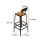 Industrial 1/2/5 Pieces Solid Wood Bar Table Set Fixed Counter Set Clearhalo 'Bar Furniture' 'furn' 'furn_home_bar_bar_sets' 'Furniture' 'Home Bars & Bar Sets' 'home_bar_bar_sets' 'Kitchen & Dining Furniture' 5957682