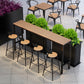 Set tavolo da bar industriale in legno Set bancone fisso da 1/2/5 pezzi per uso domestico