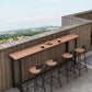 Set tavolo da bar industriale in legno Set bancone fisso da 1/2/5 pezzi per uso domestico