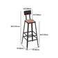 Set tavolo da bar industriale in legno Set bancone fisso da 1/2/5 pezzi per uso domestico